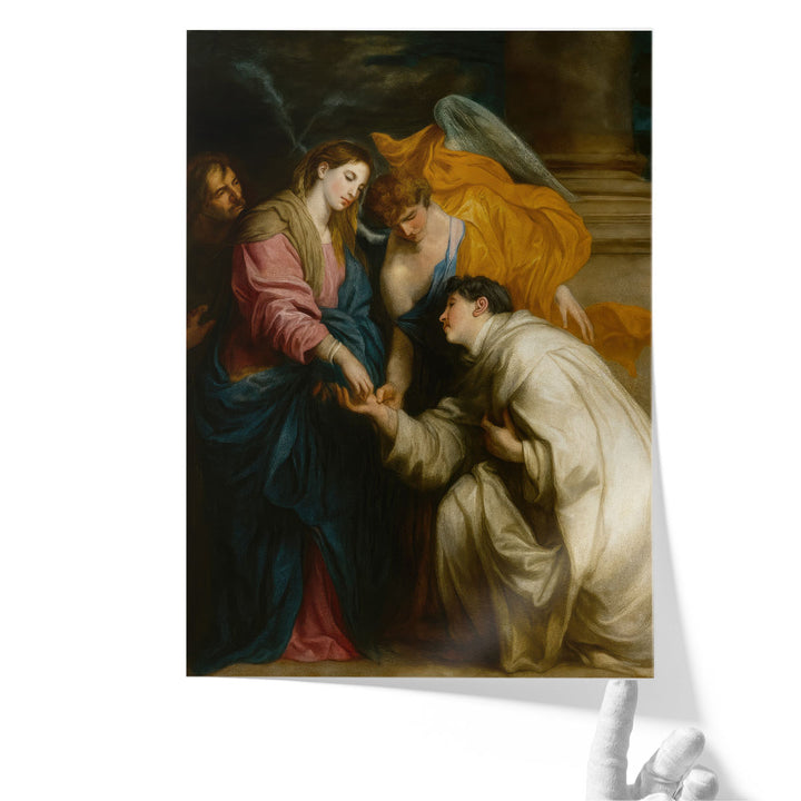 The Vision of the Blessed Hermann Joseph - Canvas Print Wall Art