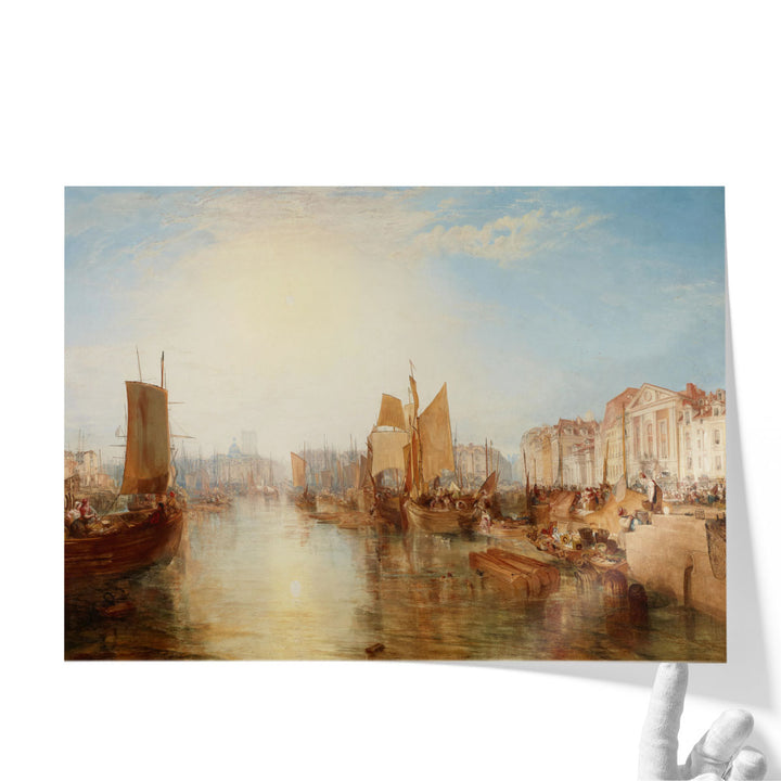 The Harbor of Dieppe - Canvas Print Wall Art