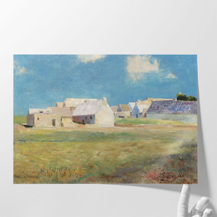 Breton Village, 1890 - Canvas Print Wall Art