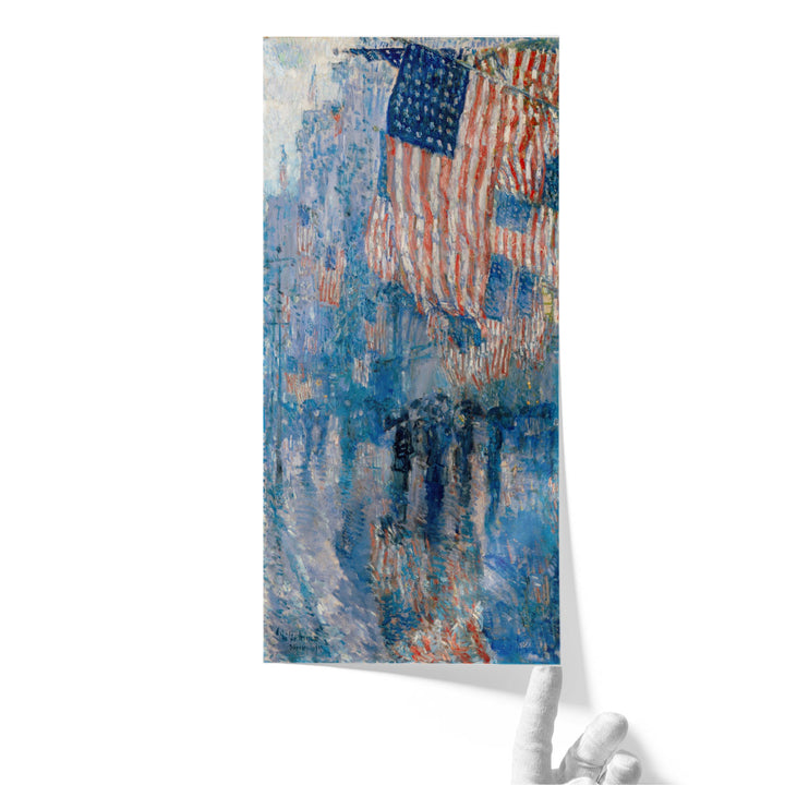 The Avenue in the Rain, 1917 - Canvas Print Wall Art