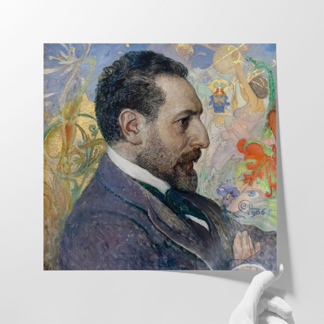 Portrait of Oscar Levertin, 1906 - Canvas Print Wall Art