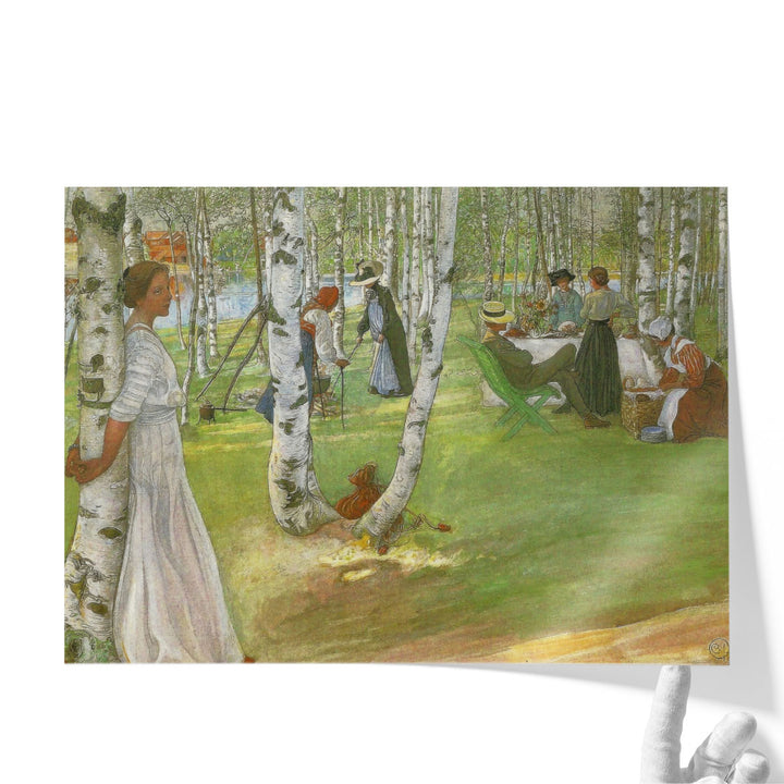 Breakfast in the Open - Canvas Print Wall Art