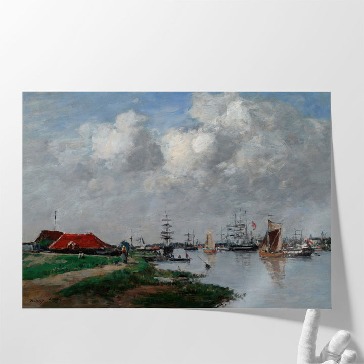 The Escaut River in Antwerp - Canvas Print Wall Art