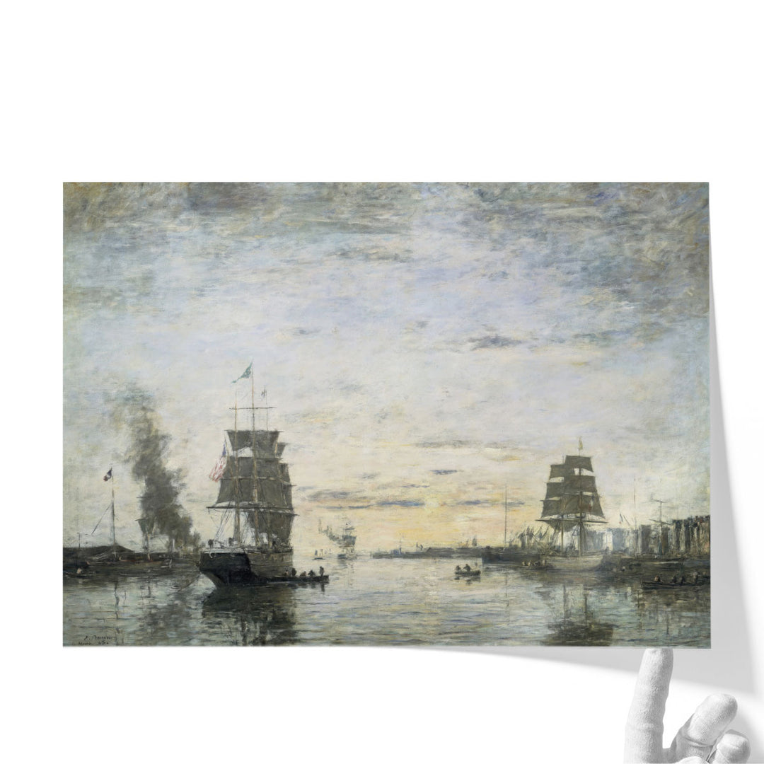 Entrance to the Harbor, Le Havre - Canvas Print Wall Art