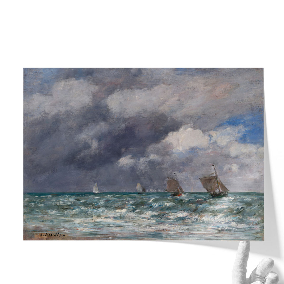 Sailboats near Trouville - Canvas Print Wall Art