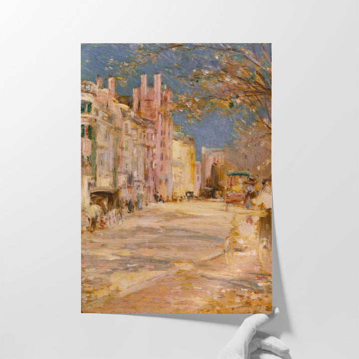 Boston Street Scene - Canvas Print Wall Art