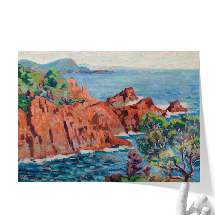 Les roches rouges à Agay - Canvas Print Wall Art