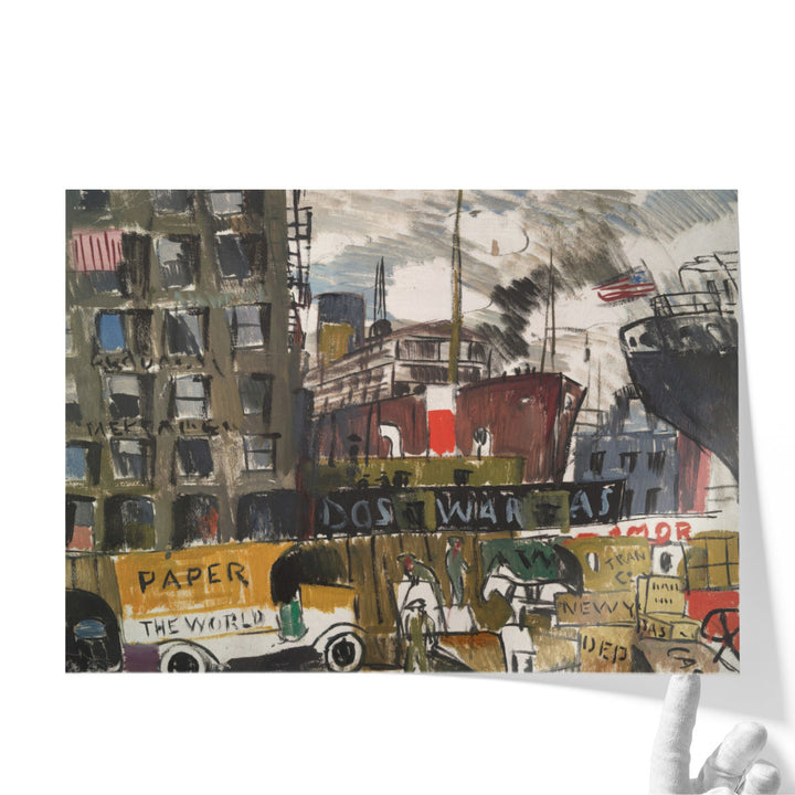 New York Docks, 1920 - Canvas Print Wall Art