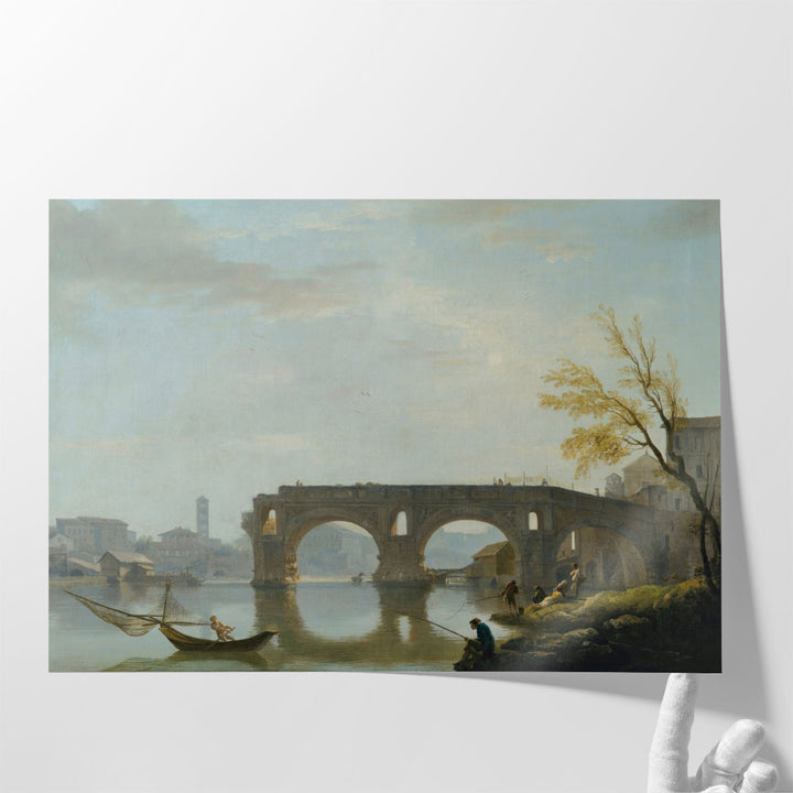View Of The Ponte Rotto, Rome - Canvas Print Wall Art