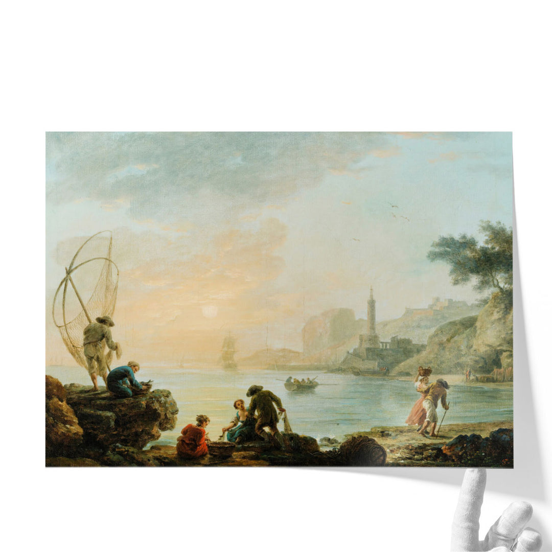 Fishers at the Sunrise - Canvas Print Wall Art