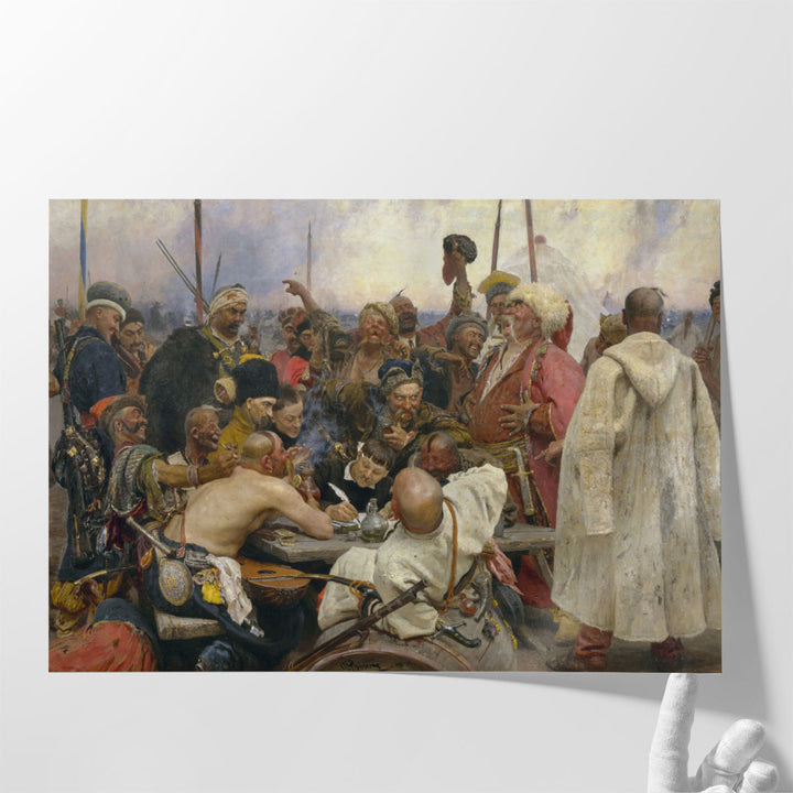 The Reply of the Zaporozhian Cossacks to Sultan Mehmet IV - Canvas Print Wall Art