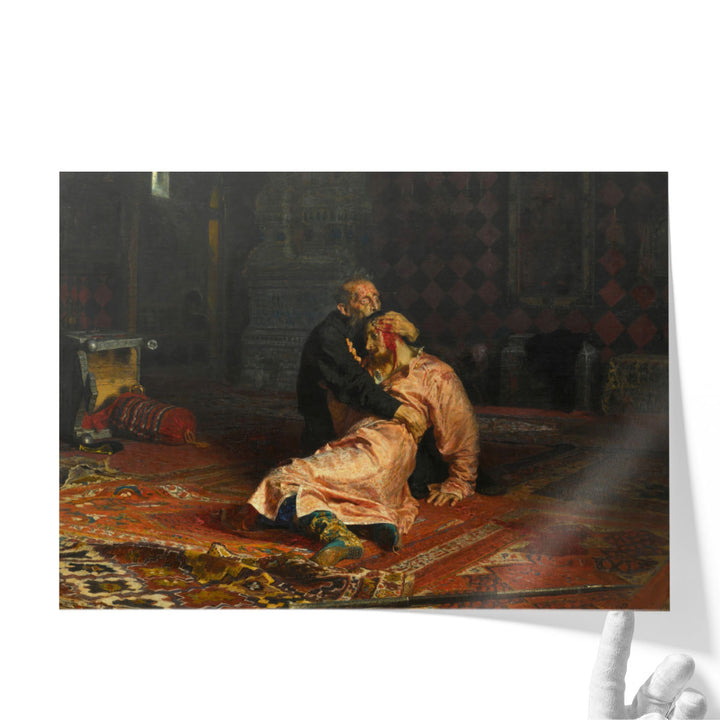 Ivan the Terrible and His Son Ivan - Canvas Print Wall Art
