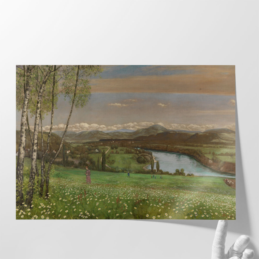 Das Rheintal bei Säckingen, 1899 - Canvas Print Wall Art