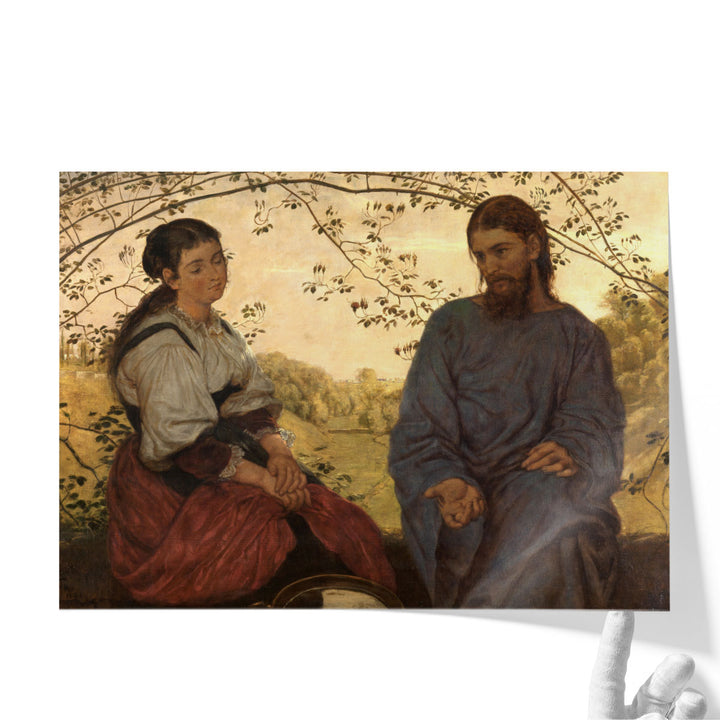 Christus und die Samariterin, 1881 - Canvas Print Wall Art