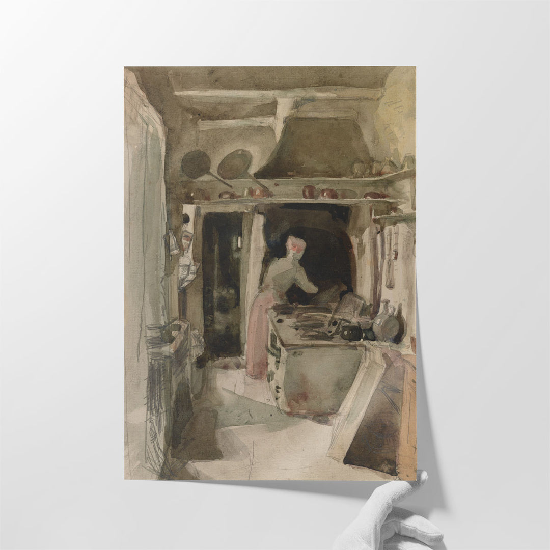 The Kitchen, 1858 - Canvas Print Wall Art