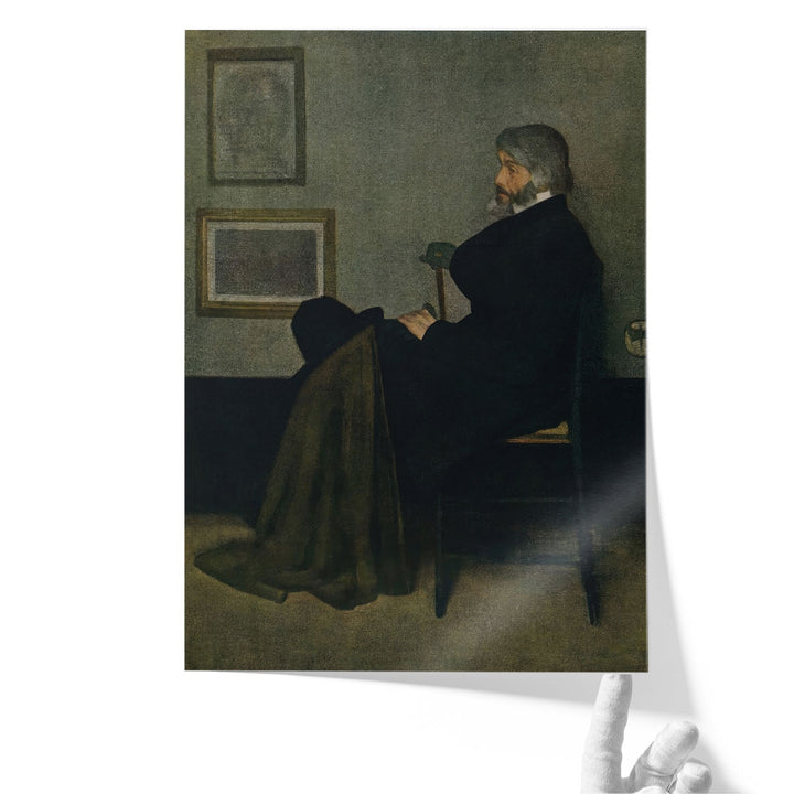 Portrait of Thomas Carlyle - Canvas Print Wall Art