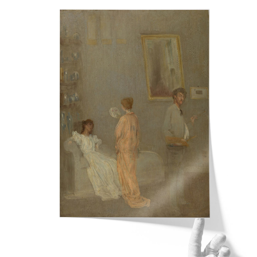 The Artist in his Studio, 1865 - Canvas Print Wall Art