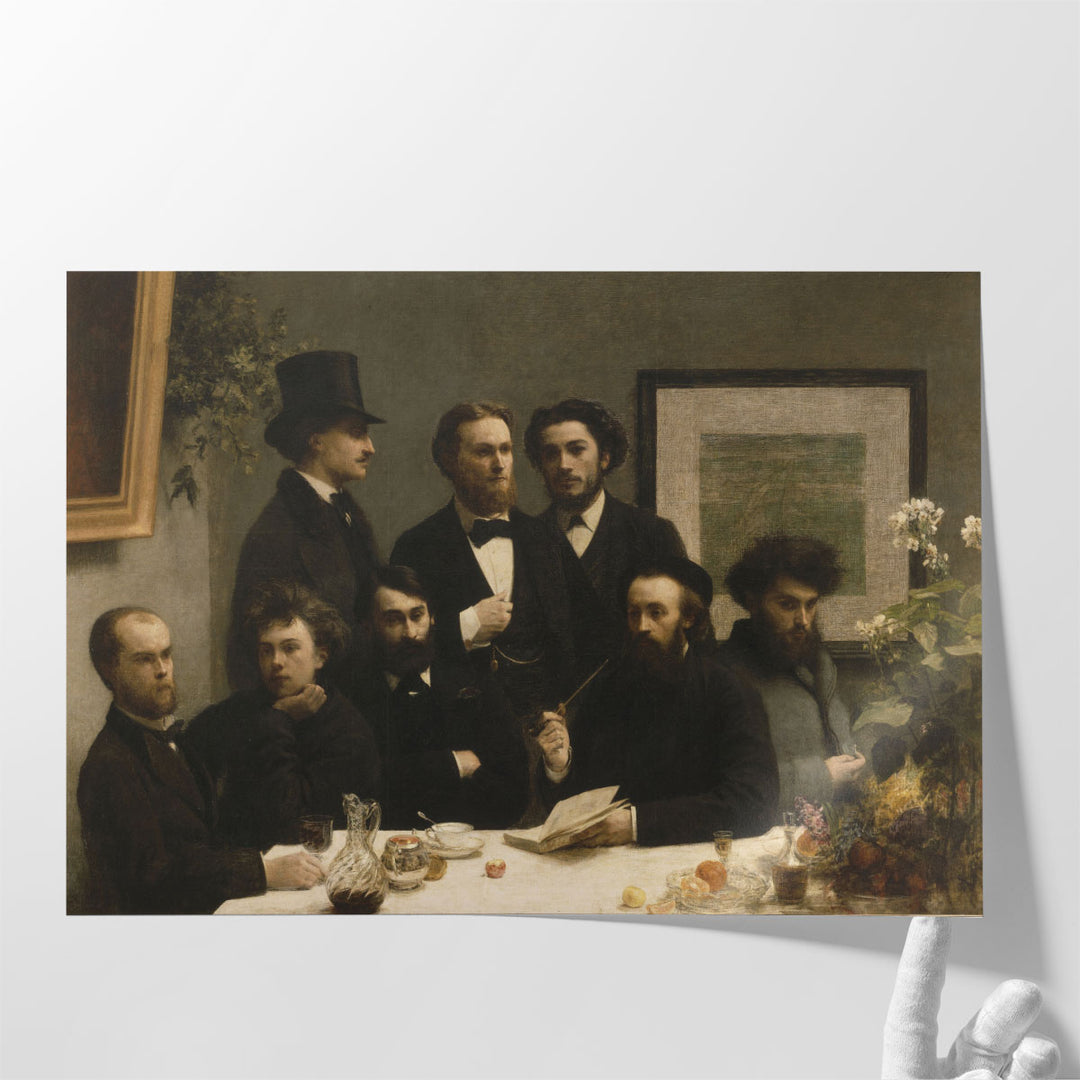 By The Table, 1872 - Canvas Print Wall Art