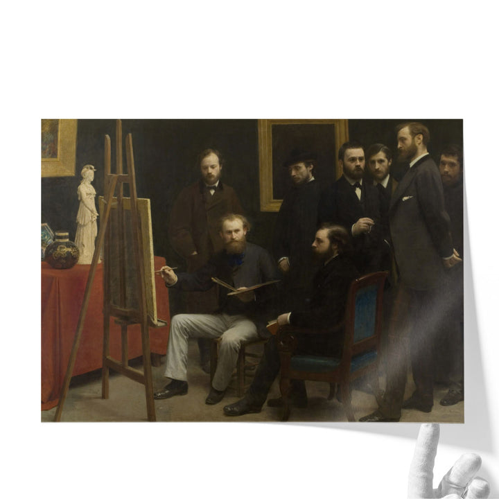 A Studio At Les Batignolles, 1870 - Canvas Print Wall Art
