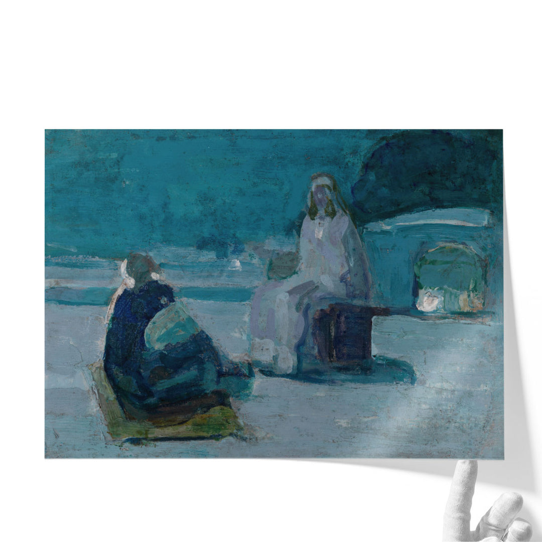 Study for Christ and Nicodemus on a Rooftop, 1923 - Canvas Print Wall Art