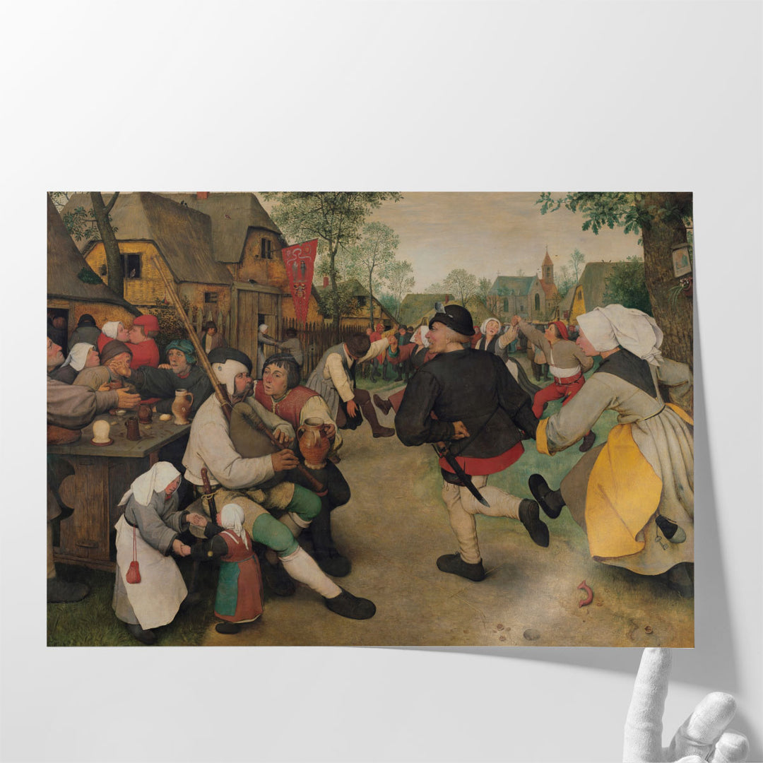 The Peasant Dance, The Peasant and the Wedding Dance Family - Canvas Print Wall Art
