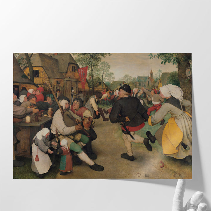 The Peasant Dance, The Peasant and the Wedding Dance Family - Canvas Print Wall Art