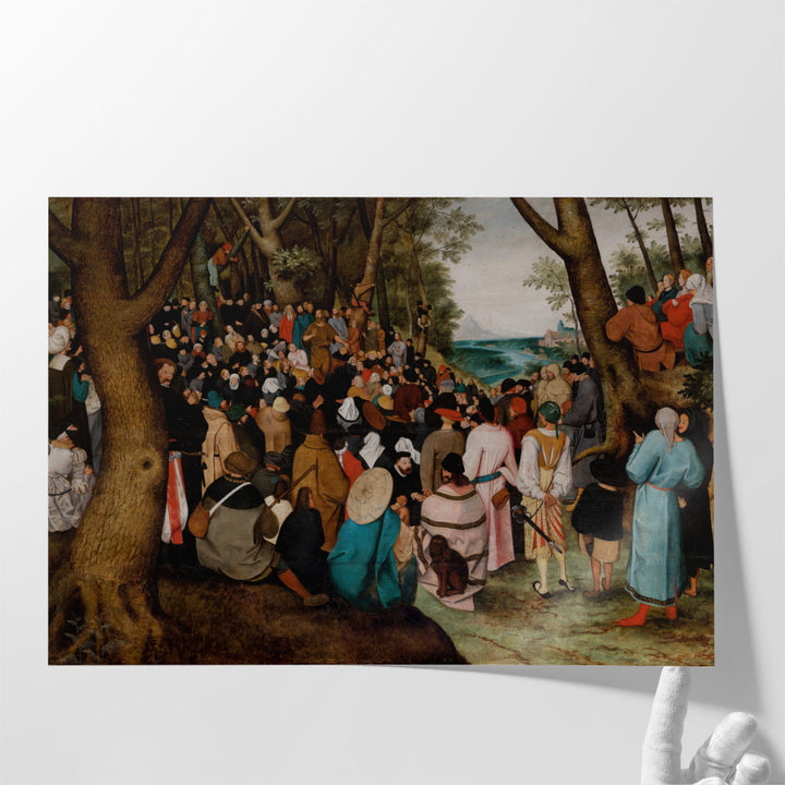 Sermon of Saint John the Baptist - Canvas Print Wall Art