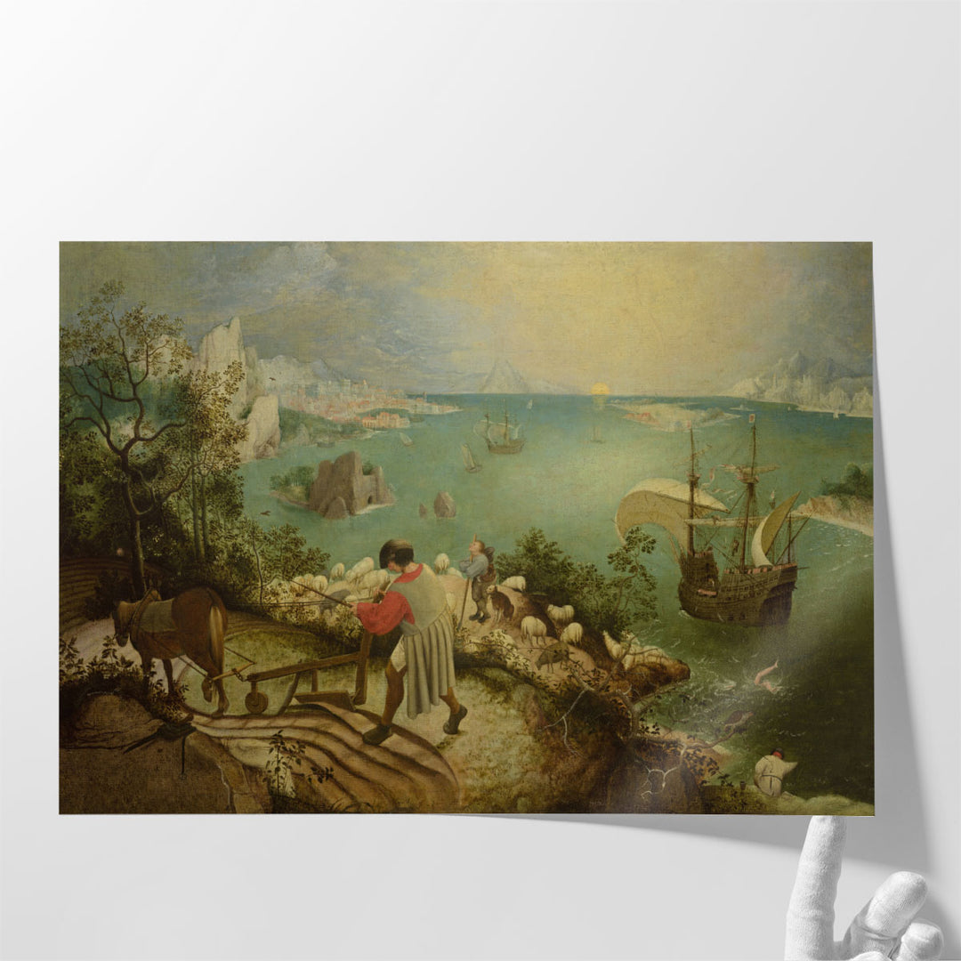 Landscape with the Fall of Icarus - Canvas Print Wall Art