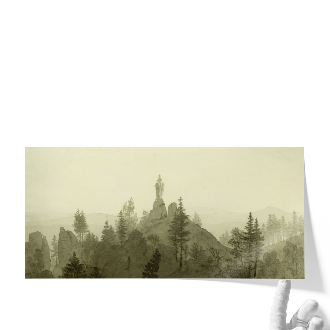 Statue of the Madonna in the Mountains, 1804 - Canvas Print Wall Art