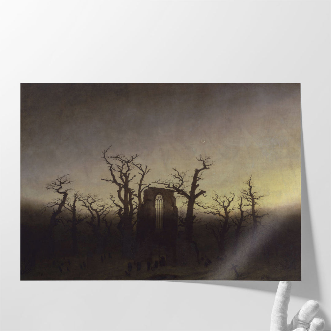 The Abbey in the Oakwood - Canvas Print Wall Art
