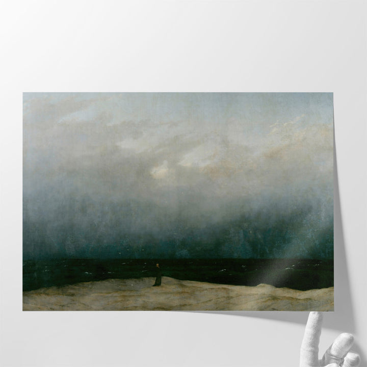 The Monk by the Sea - Canvas Print Wall Art