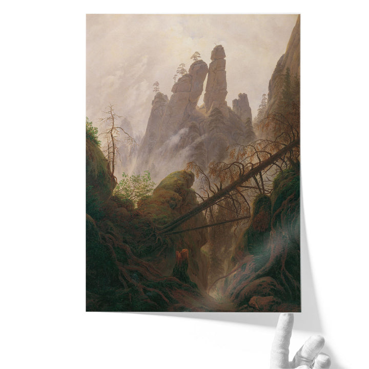 Felsenlandschaft im Elbsandsteingebirge - Canvas Print Wall Art