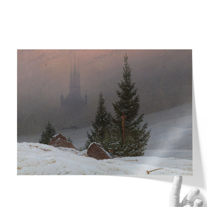Winter Landscape Caspar David Friedrich - Canvas Print Wall Art