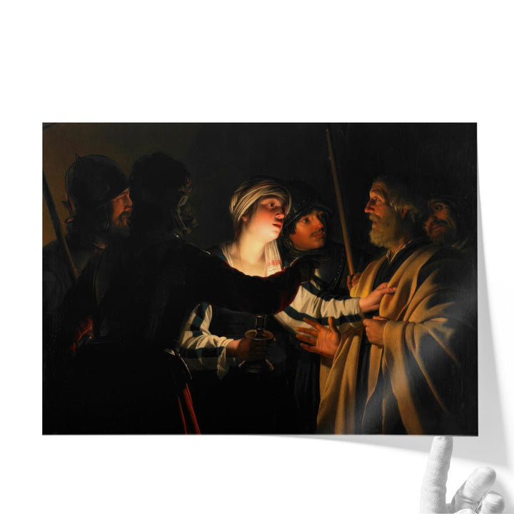 The Denial of Saint Peter - Canvas Print Wall Art