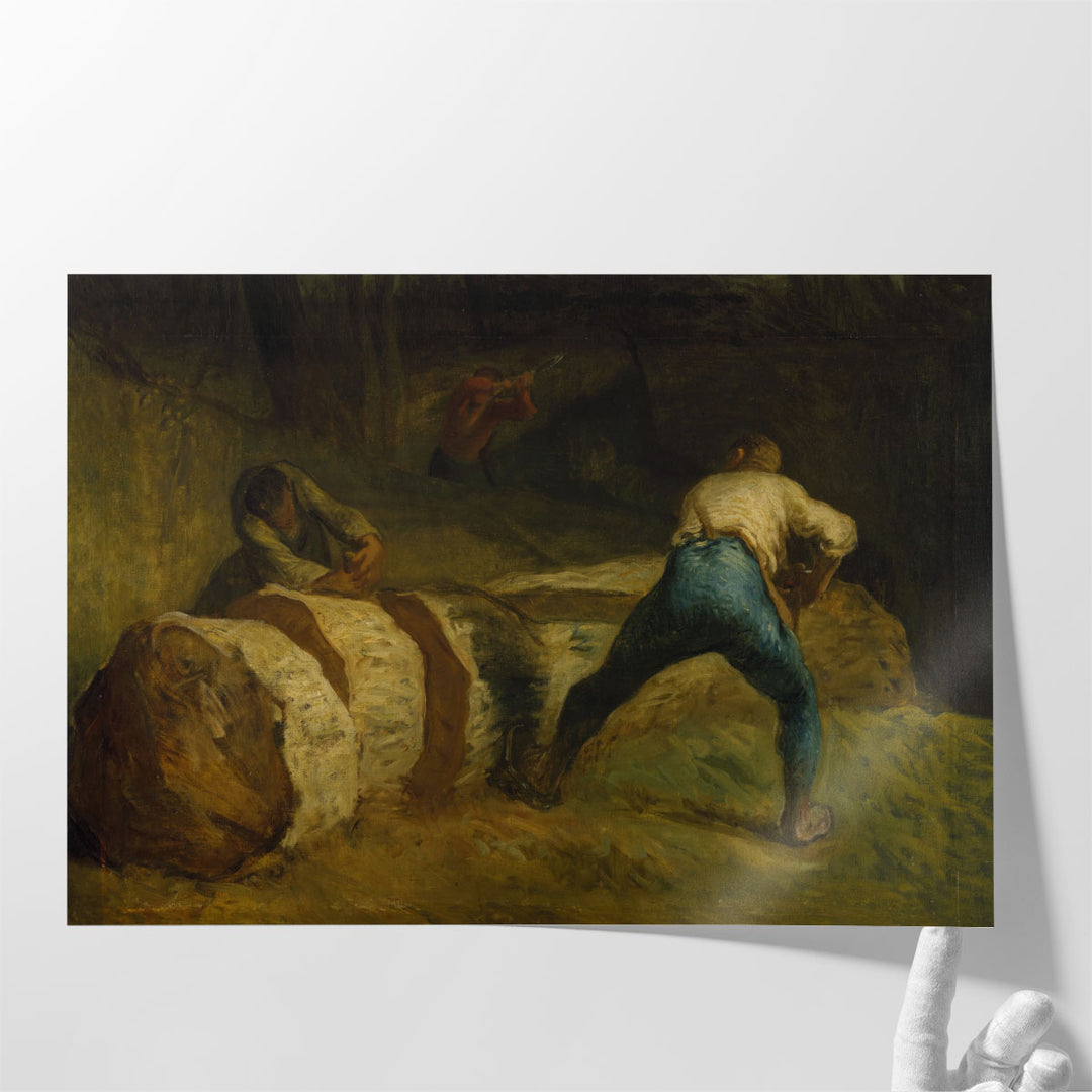 The Wood Sawyers - Canvas Print Wall Art