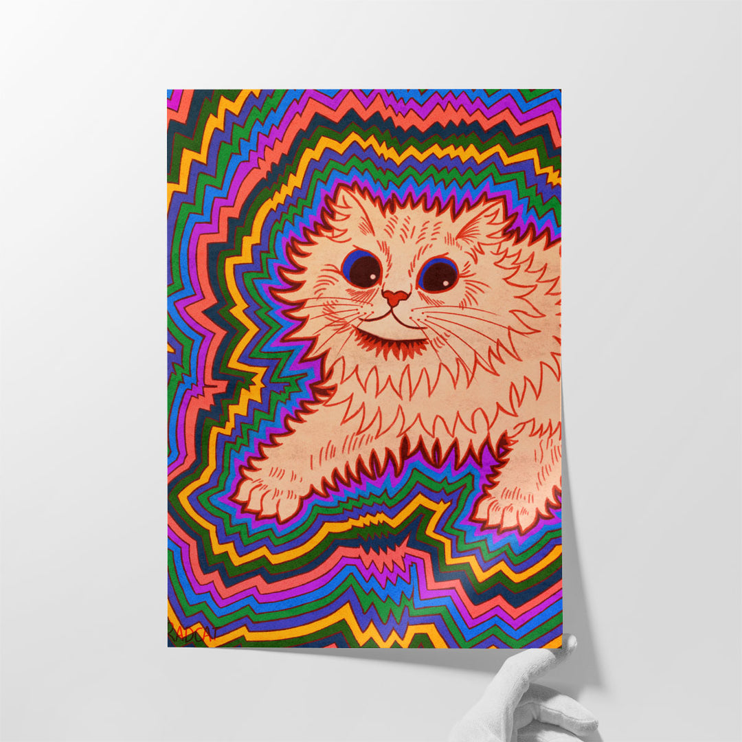 Kaleidoscope Cats III - Canvas Print Wall Art