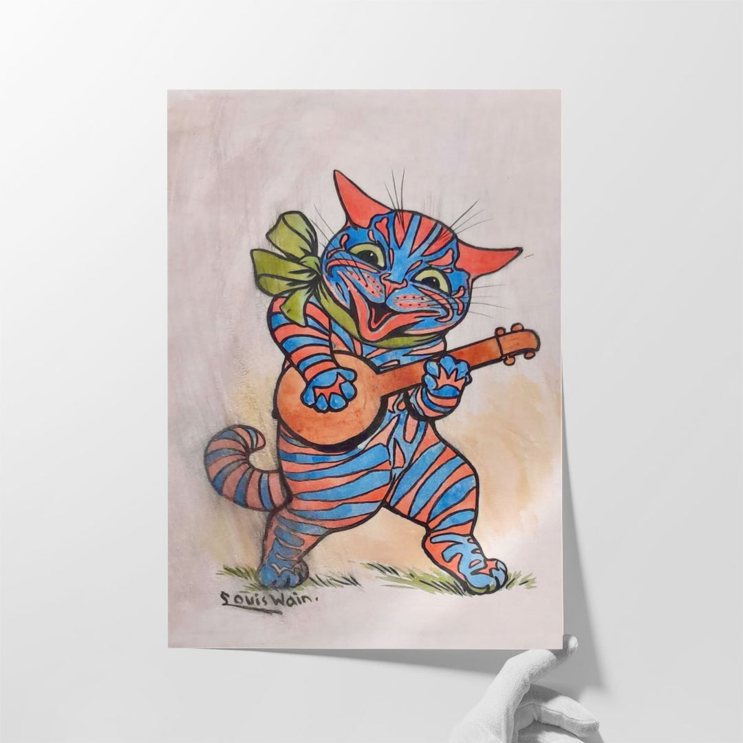 Louis Wain Cat - Canvas Print Wall Art