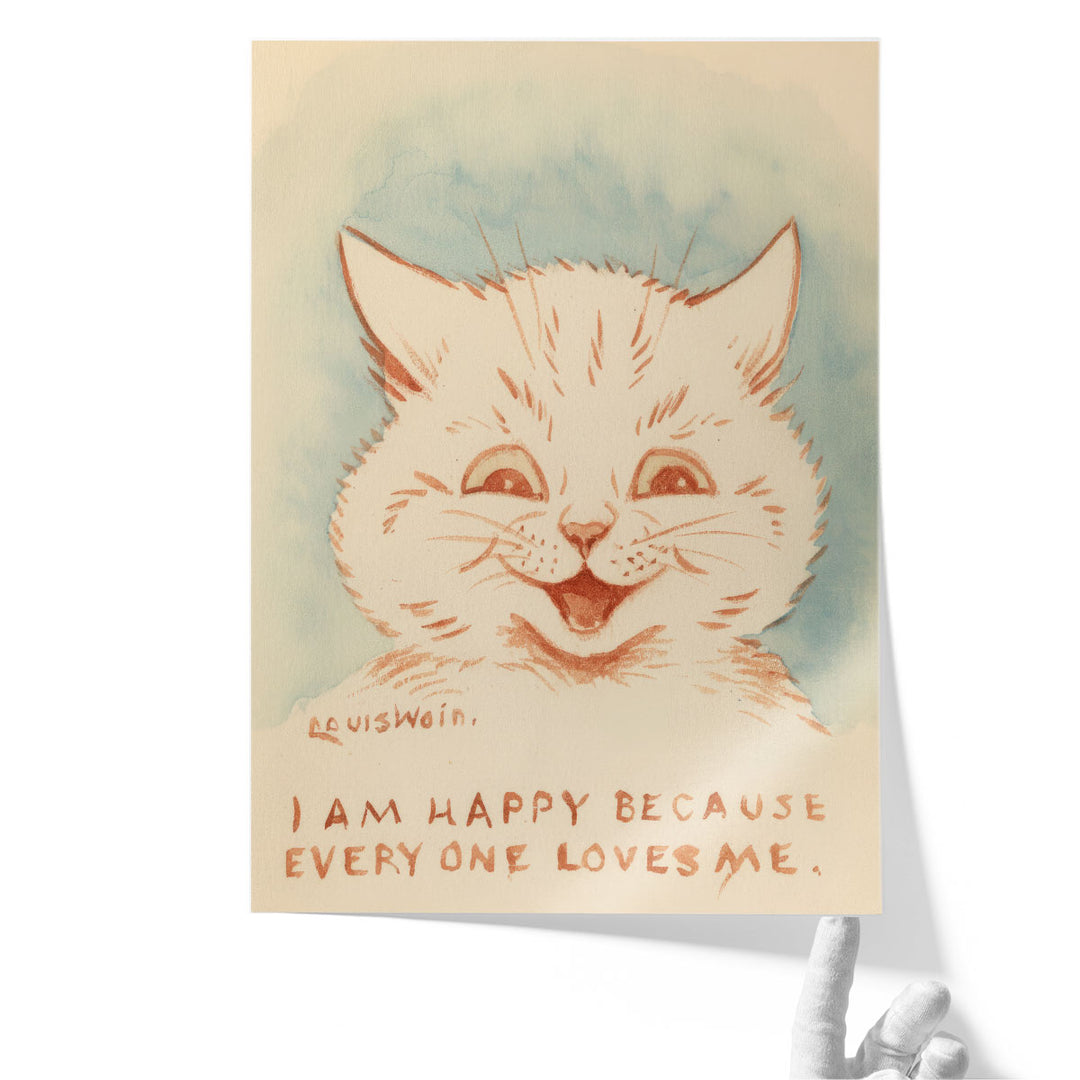 I am Happy Cat - Canvas Print Wall Art
