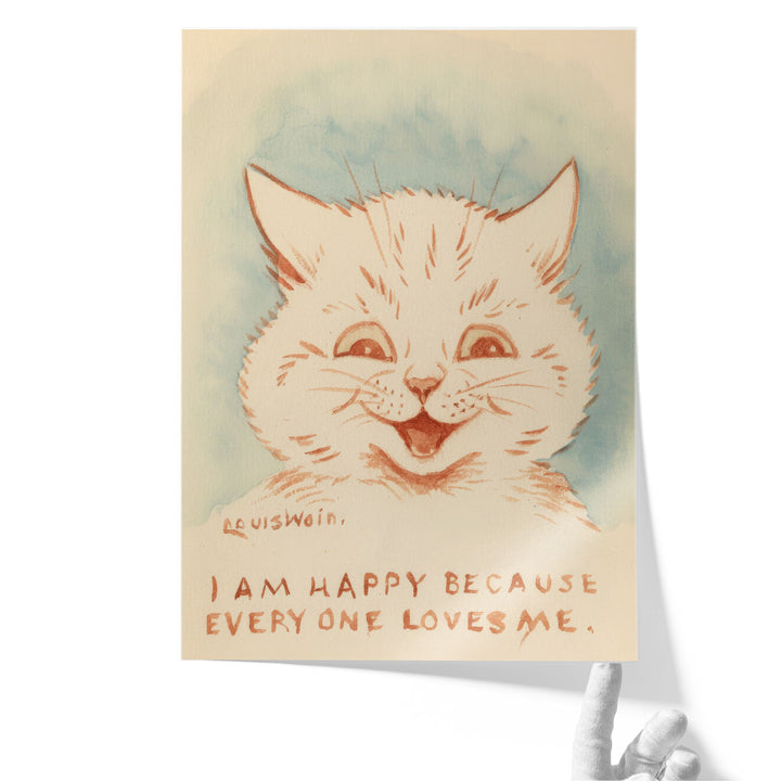 I am Happy Cat - Canvas Print Wall Art