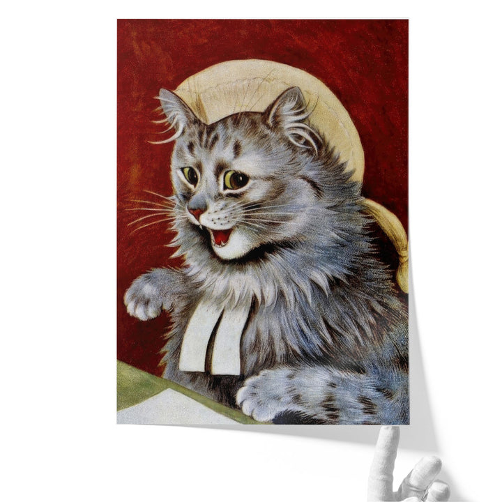 Cat Dressed as a Judge - Canvas Print Wall Art