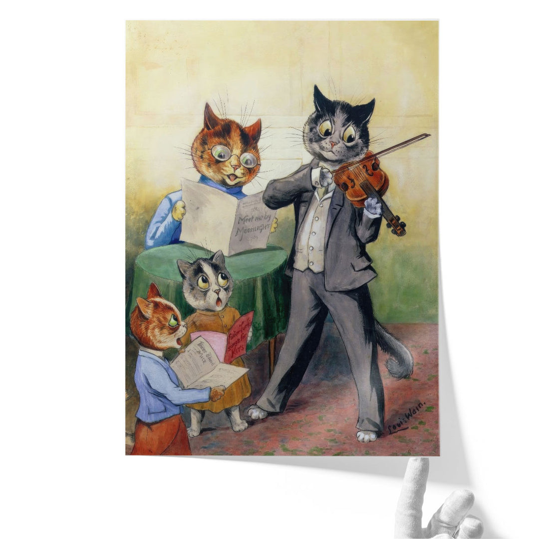 The Mewsical Family - Canvas Print Wall Art