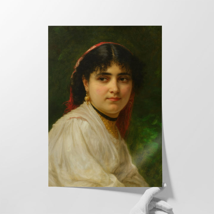 Portrait of a Young Italian Woman, 1875 - Canvas Print Wall Art