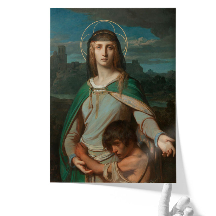 Saint Monica in a Landscape - Canvas Print Wall Art