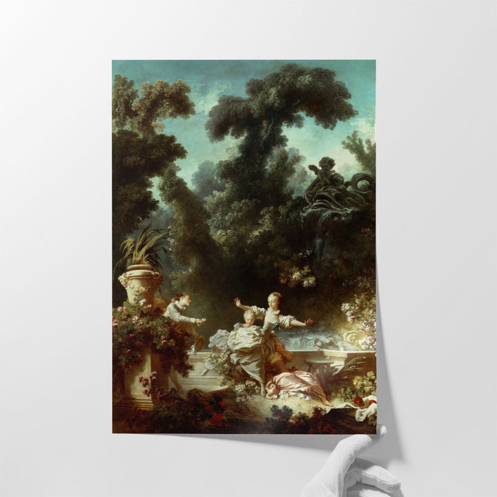 The Progress of Love, The Pursuit - Canvas Print Wall Art