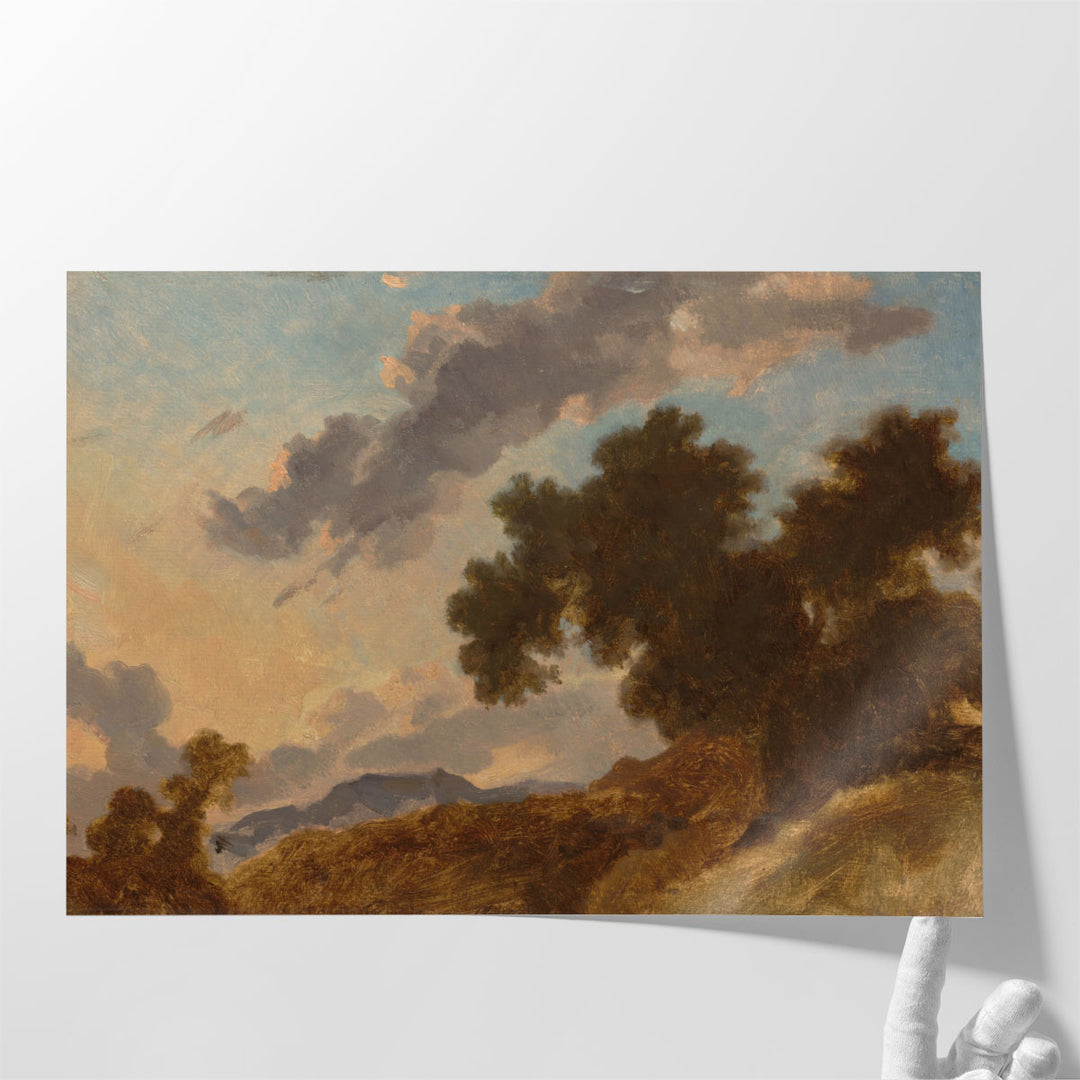 Mountain Landscape at Sunset - Canvas Print Wall Art