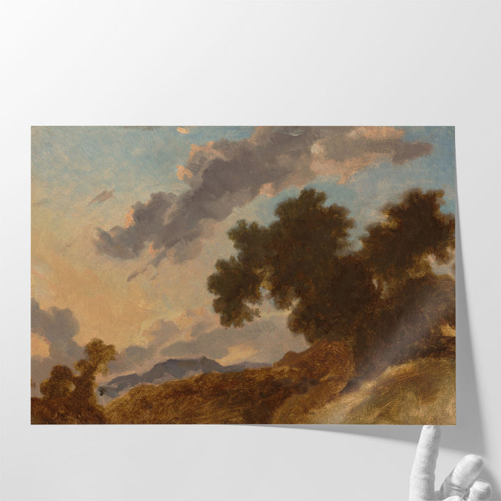 Mountain Landscape at Sunset - Canvas Print Wall Art