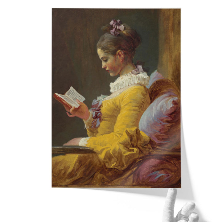Young Girl Reading - Canvas Print Wall Art