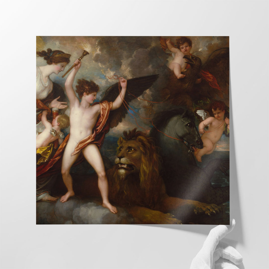 The Power of Love in the Three Elements - Canvas Print Wall Art