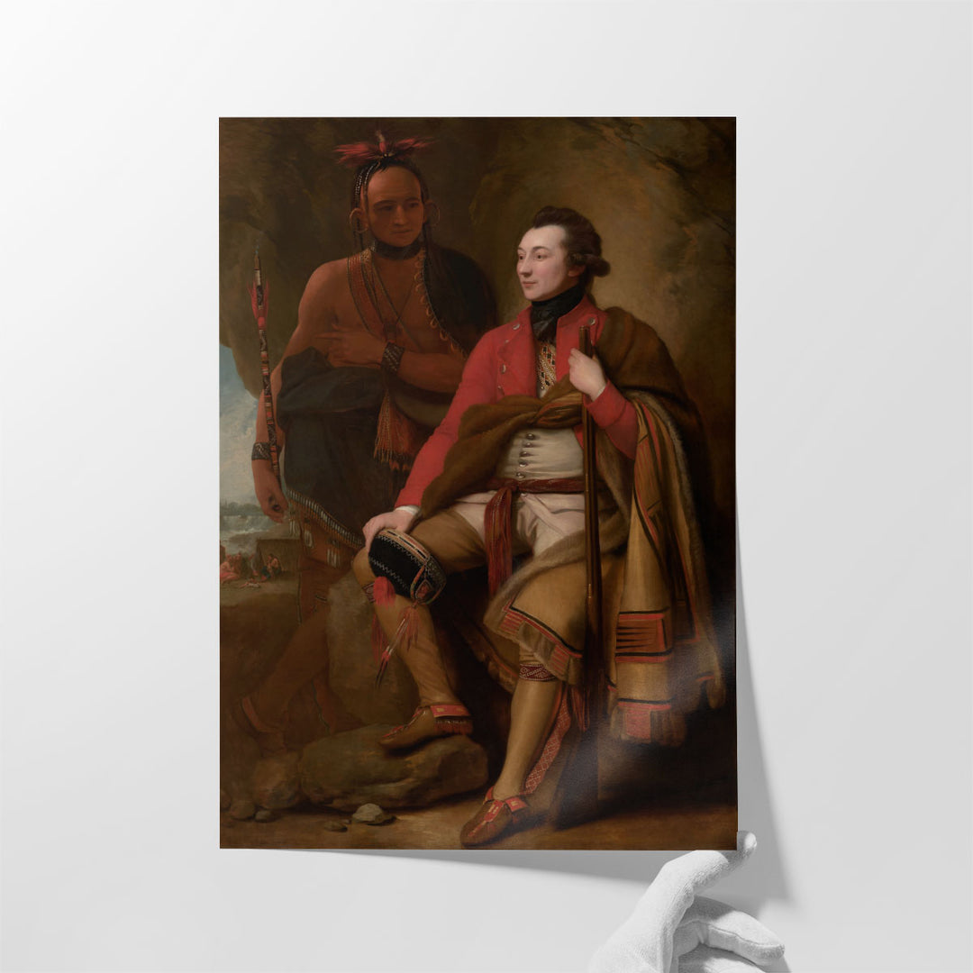 Colonel Guy Johnson and Karonghyontye, 1776 - Canvas Print Wall Art