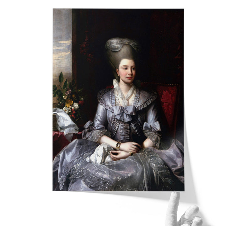 Portrait of Queen Charlotte - Canvas Print Wall Art